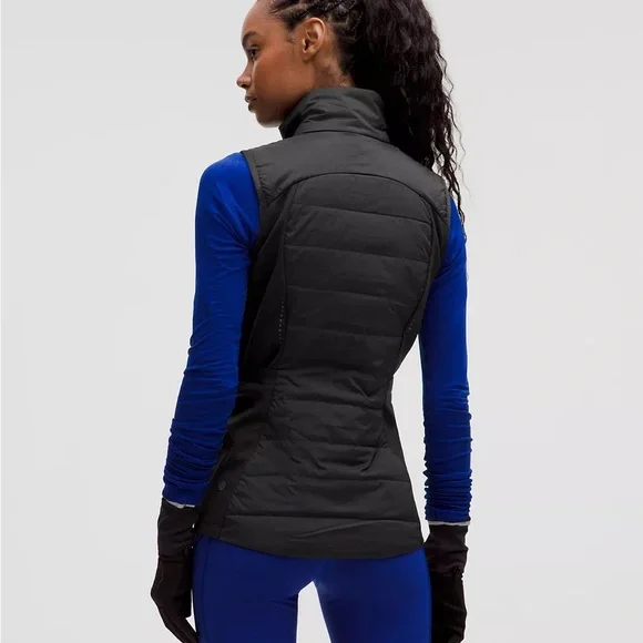 Women's Black Puffer Vest - Picture 2 of 8
